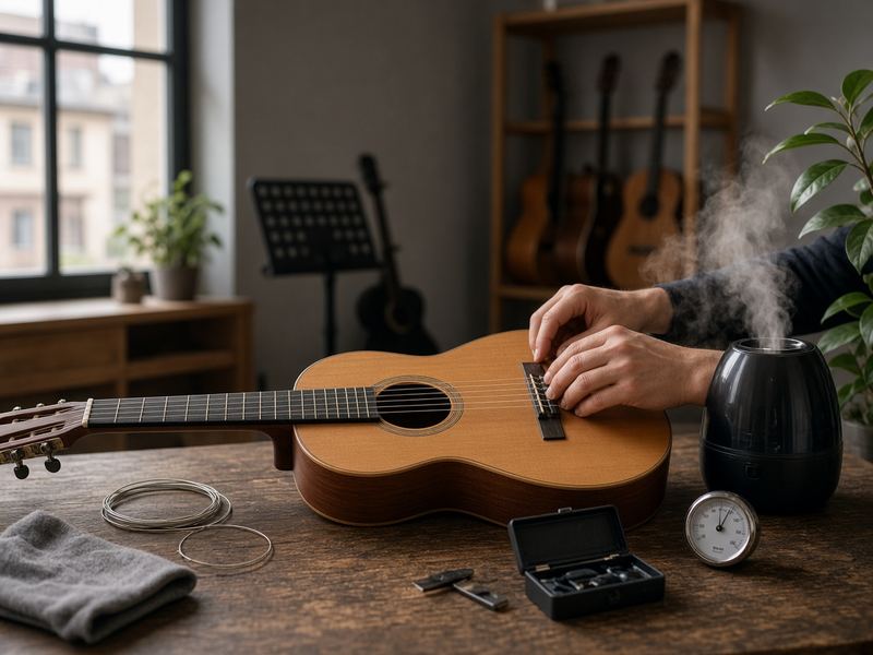 Instrument care at Studio Wildstrand