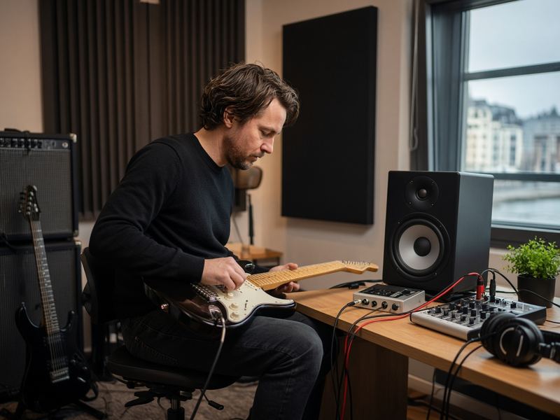 Recording prep at Studio Wildstrand